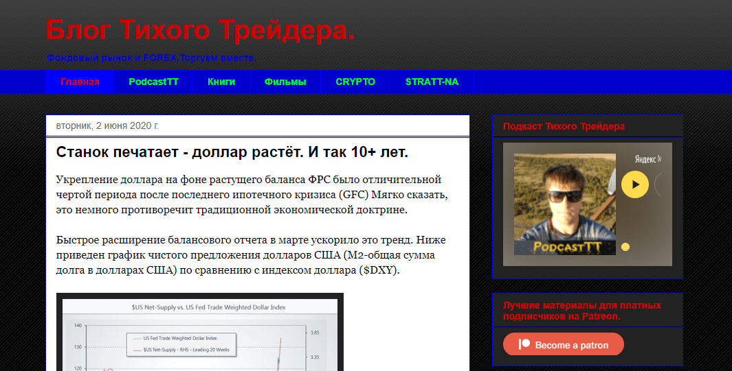 блог тихого трейдера сайт