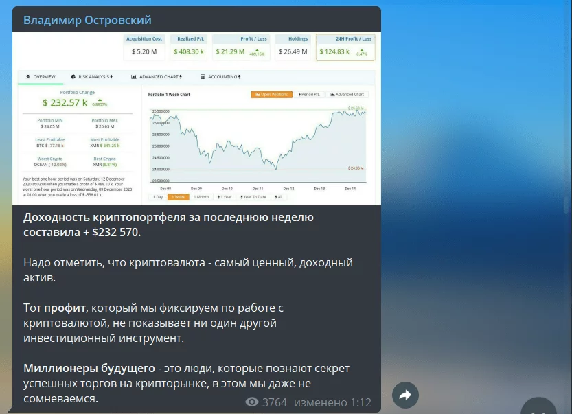 Владимир Островский статистика