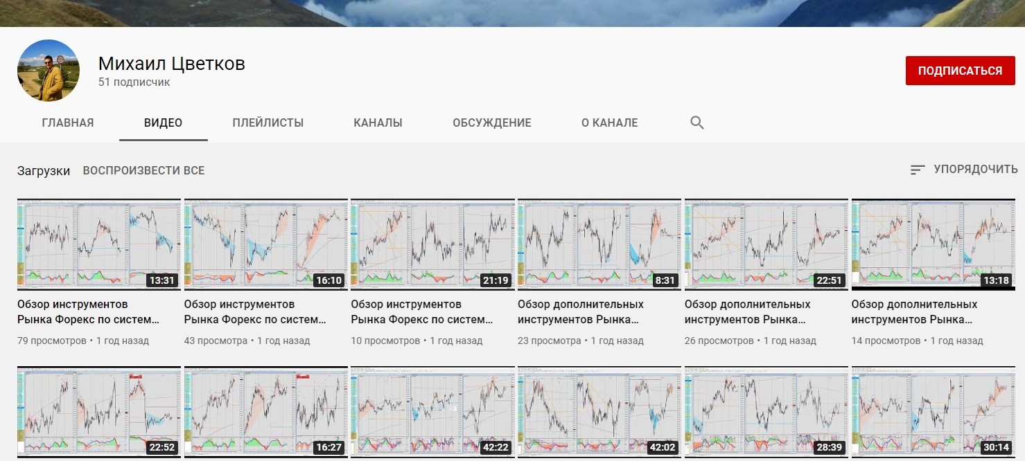 Ютуб канал Михаила Цветкова