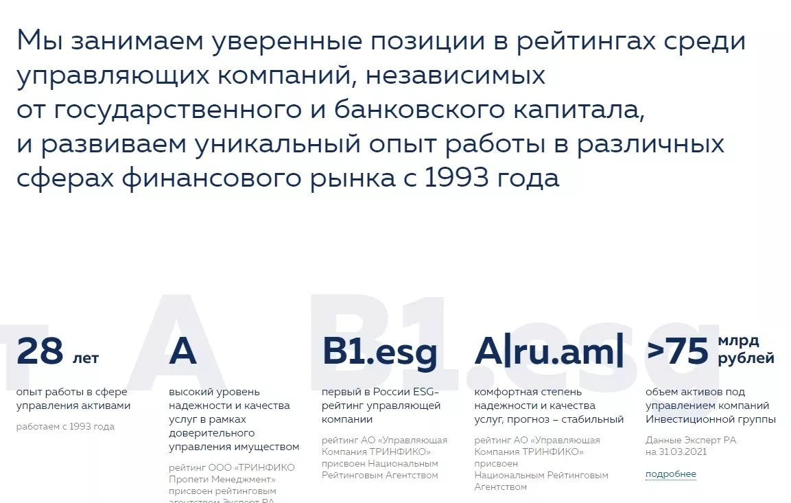 О компании Тринфико