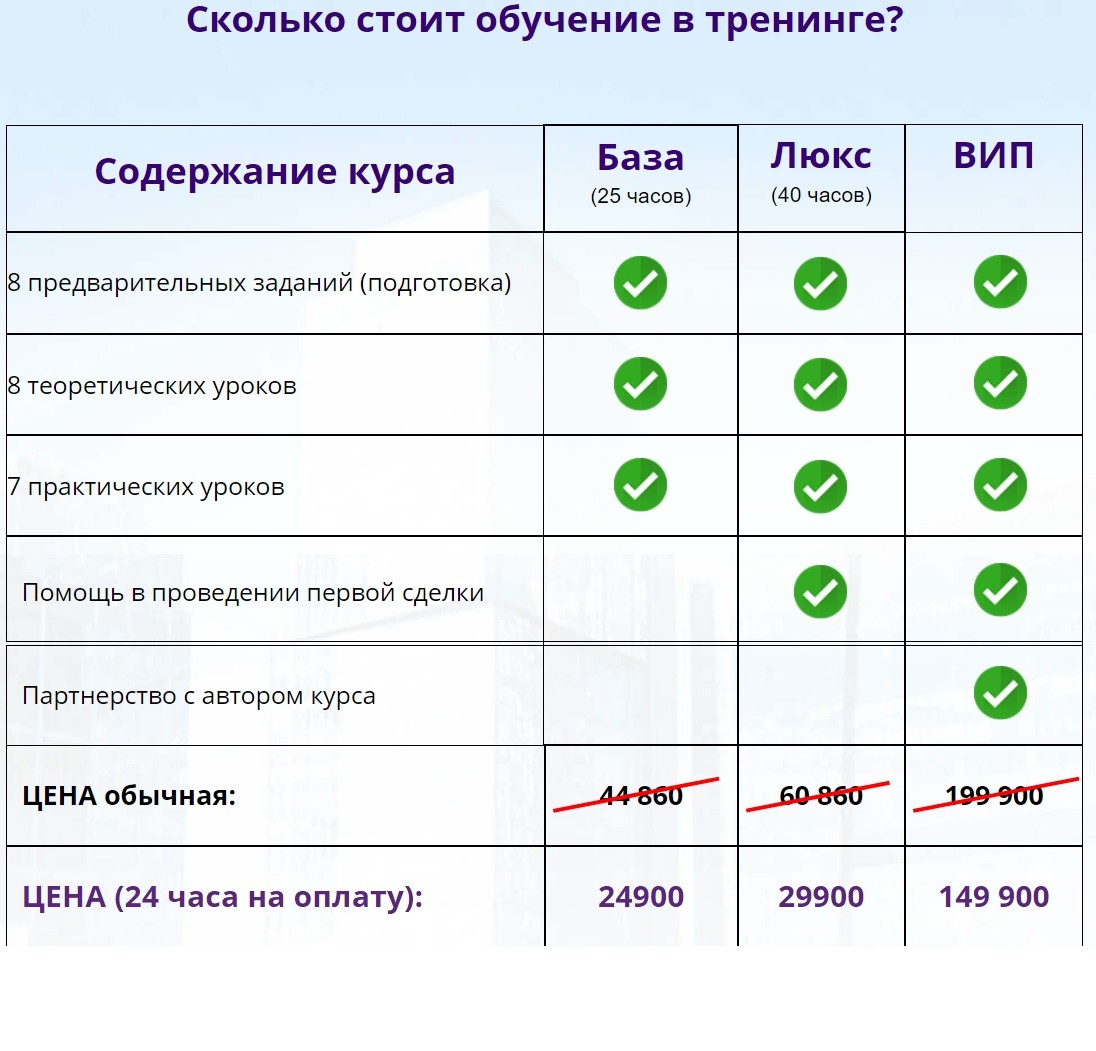 Курс Инвестиции в новостройки Евгения Лебедева