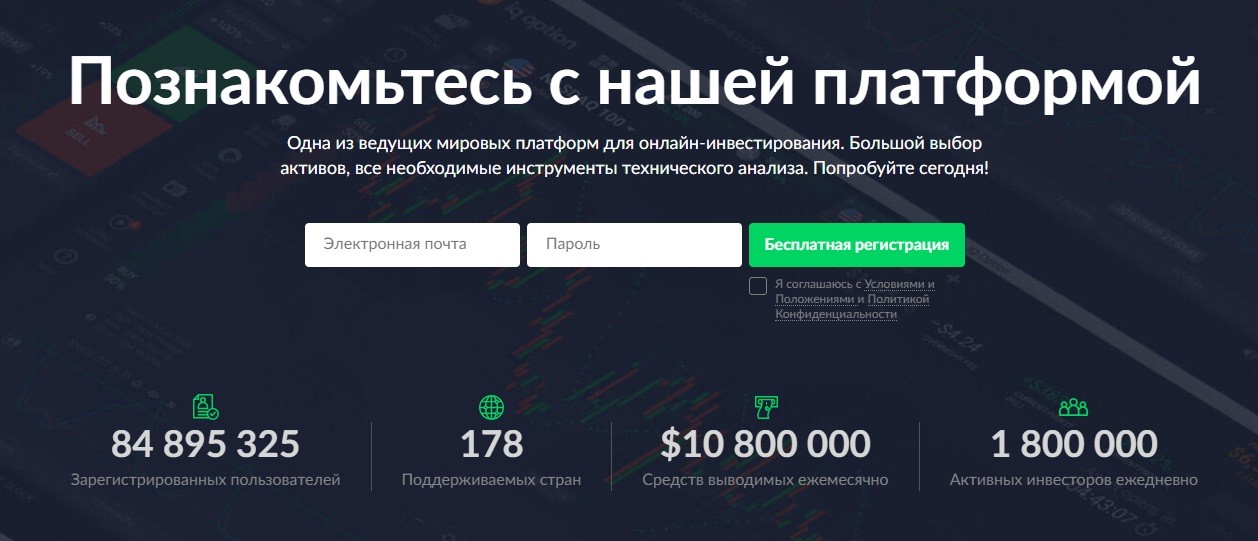 Сайт компании IQ Broker