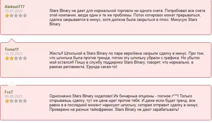 Stars Binary отзывы