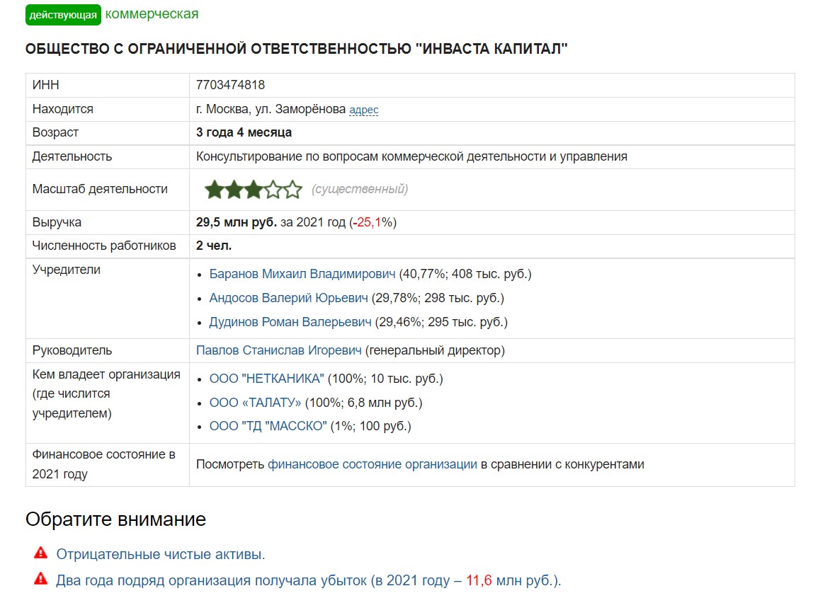 Регистрация компании