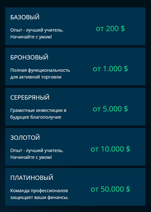 Тарифные планы