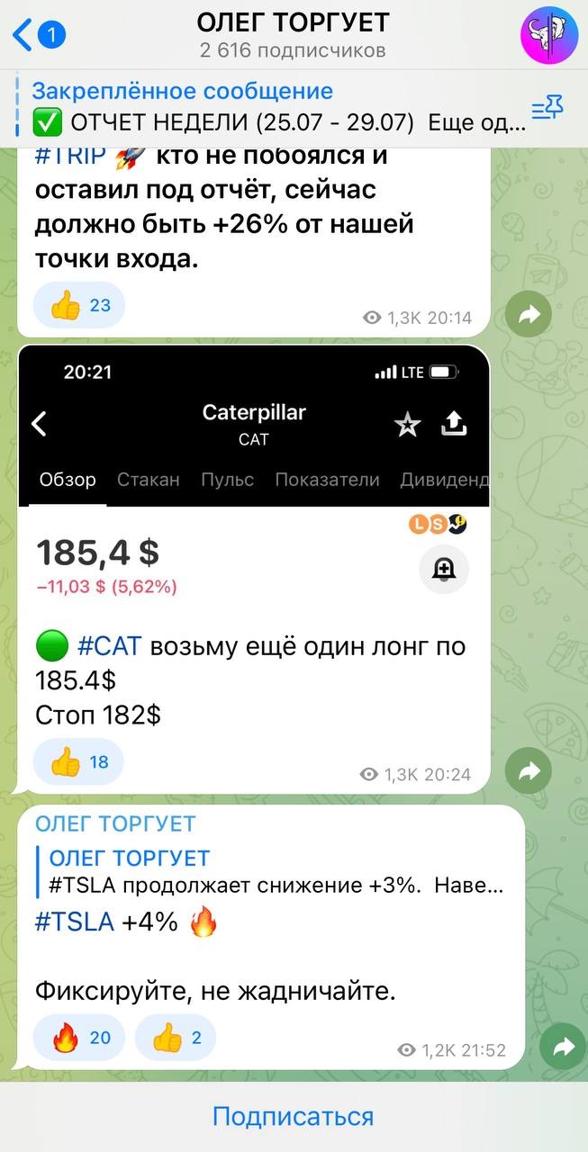 Бесплатные сигналы и отчеты по торгам