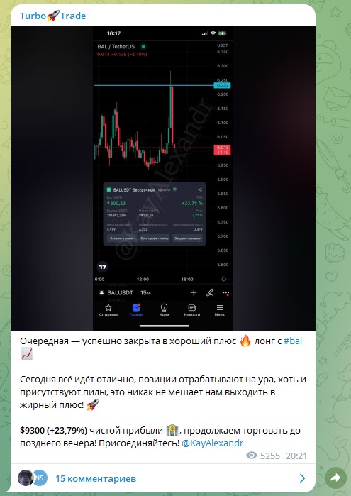 Канал Turbo Trade в телеграммем