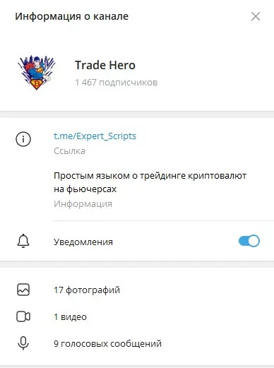 Информация о канале
