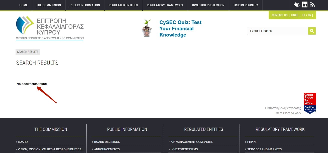 Проверка брокера everestfinances