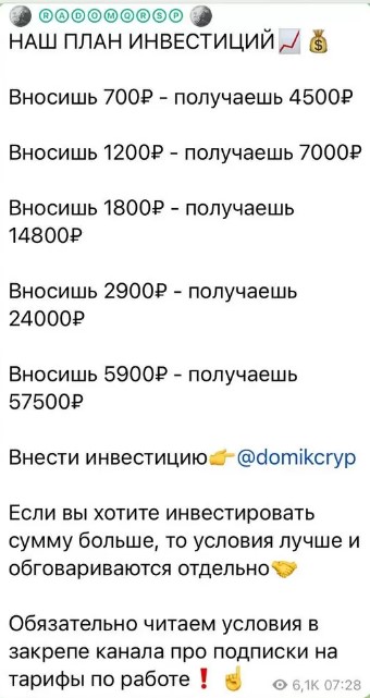 RADOMQRS план инвестиций