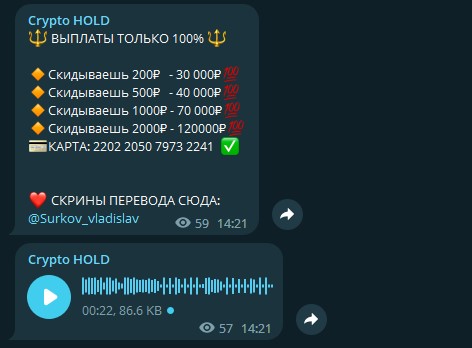 Crypto HOLD выплаты