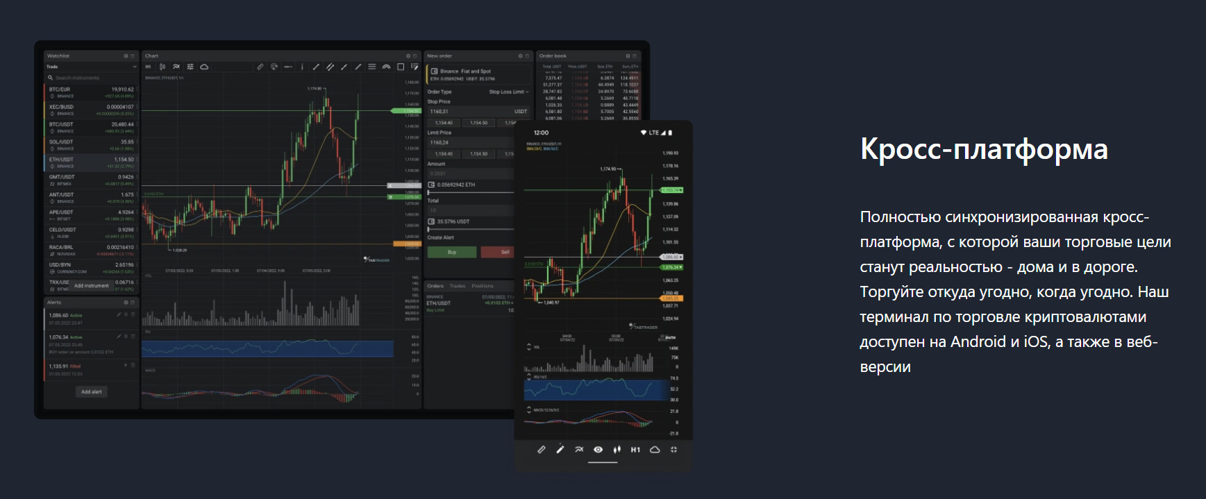 Кросс-платформа Tabtrader