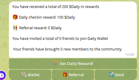 daily wallet как вывести