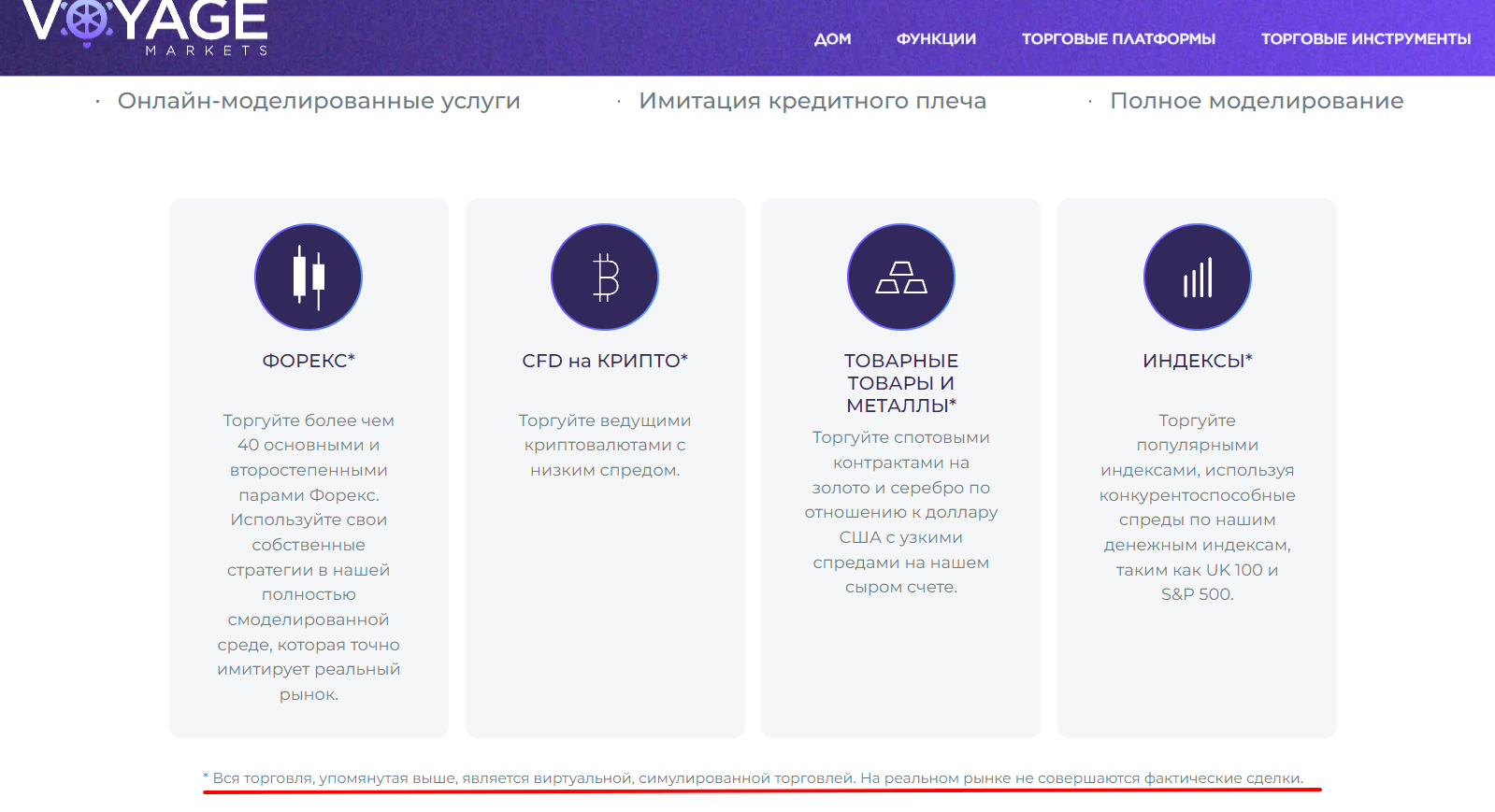 отзывы о voyage markets trade