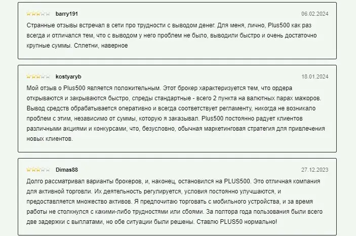 плюс 500 платформа