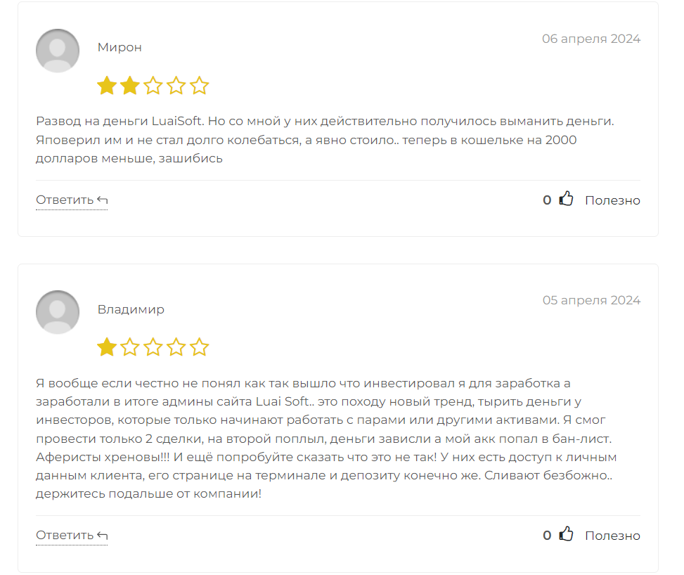торговая платформа для трейдинга luai soft