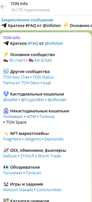тон инфо телеграмм