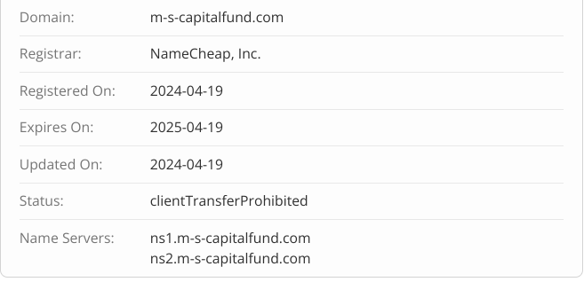 ms capital fund отзывы